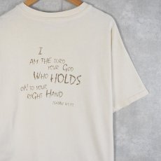 画像2: 90's USA製 "ISAUAH 41:13" 旧約聖書プリントTシャツ XL (2)