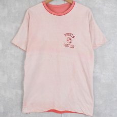 画像2: 70〜80's Champion バータグ USA製 "TUSTIN SOCCER" リバーシブルTシャツ XL (2)