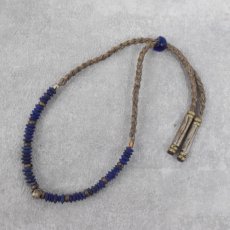 画像1: RORAN "Lapis × Old Silver × Grass Beads" ブレスレット (1)