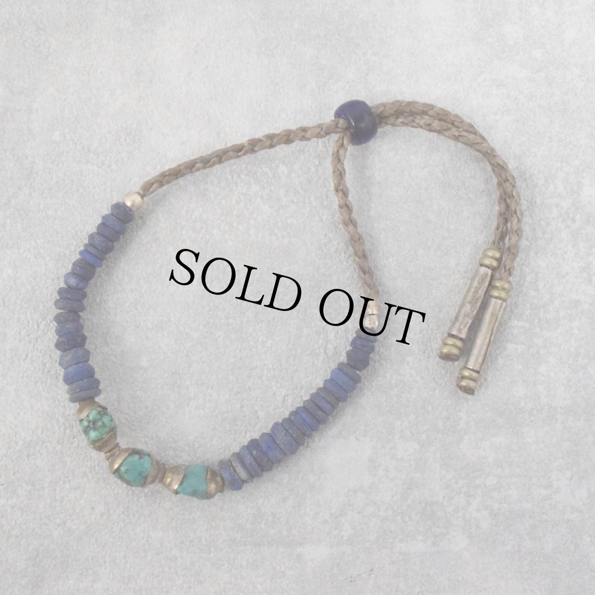 画像1: RORAN "Lapis × Old Turquoise" ブレスレット (1)