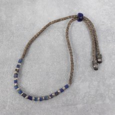 画像1: RORAN "Lapis × Old Silver × Grass Beads" ブレスレット (1)