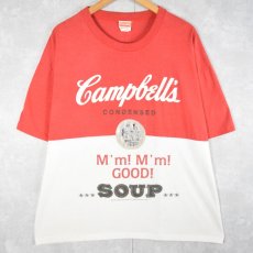 画像1: 80's Campbell's Soup "M'm! M'm! GOOD!" プリントTシャツ XXL (1)