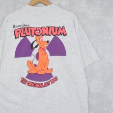 画像1: 90's NUCLEAR WEAR USA製 "PLUTONIUM" パロディプリントTシャツ XL (1)