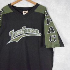 画像1: ２PAC USA製 "TUPAC SHAKUR" ベースボールTシャツ XL (1)