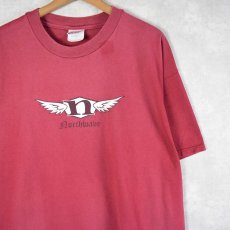 画像1: 90's NORTHWAVE ロゴプリント スノボ―ブランドTシャツ XL (1)