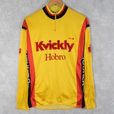 画像1: "Kvickly" フロッキープリント ハーフジップ サイクリングシャツ SIZE3 (1)