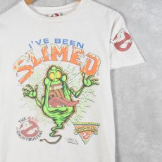 画像1: 80's GHOSTBUSTERS USA製 "I'VE BEEN SLIMED" 映画キャラクター 発泡プリントTシャツ L (1)