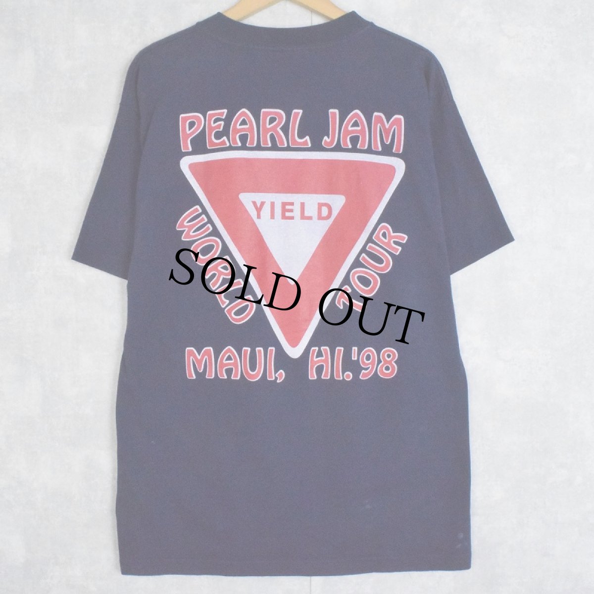 画像1: 90's PEARL JAM オルタナティヴロックバンドツアーTシャツ L (1)