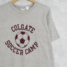 画像1: 70's Champion バータグ USA製 "COLGATE SOCCER CAMP" プリントTシャツ DEADSTOCK XL (1)