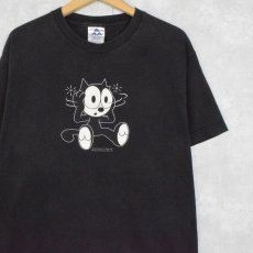 画像1: 2000's FELIX キャラクタープリントTシャツ BLACK L (1)