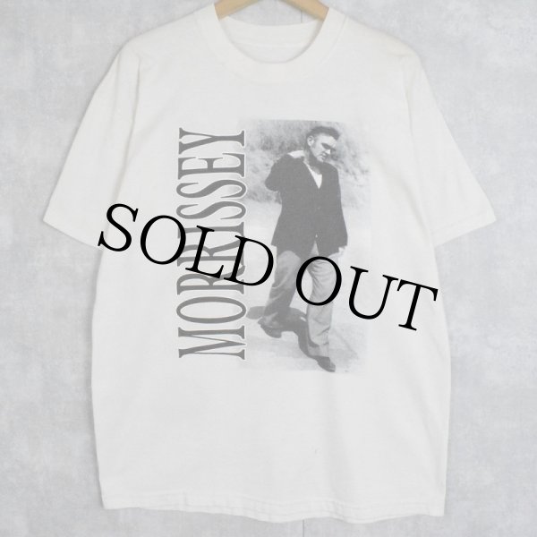 モリッシー1991Tシャツ Vintage Morrissey 1991 Merch T-shirt The Motor Cycle Au Pair