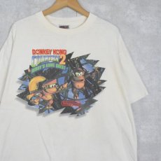 画像1: 90's Nintendo DONKEY KONG COUNTRY 2 ビデオゲームプリントTシャツ XL (1)