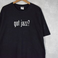 画像1: 2000's KCCK-FM jazz 88.3 "got jazz" パロディプリント ラジオ局Tシャツ XL (1)