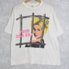 画像1: 80's Zsa Zsa Gabor USA製 女優プリントTシャツ XL (1)