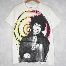 画像1: 80's Jimi Hendrix USA製 ロックミュージシャン プリントTシャツ L (1)