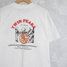 画像1: 90's TWIN PEAKS USA製 "Mar-T Cafe" Movie T-shirt L (1)