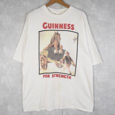 画像1: GUINESS BEER "GUINESS FOR STRENGTH" ビールメーカー アートプリントTシャツ (1)