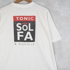 画像1: 90's TONIC SOL FA USA製 アカペラグループ プリントTシャツ XL (1)