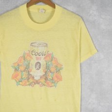 画像1: 80's Coors USA製 ビールメーカープリントTシャツ L (1)