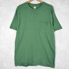 画像1: 70's Hanes USA製 無地ポケットTシャツ L (1)