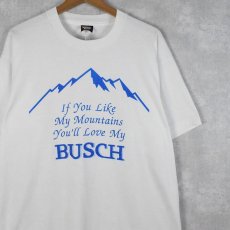 画像1: 90's USA製 "BUSCH" ビールメーカープリントTシャツ XL (1)