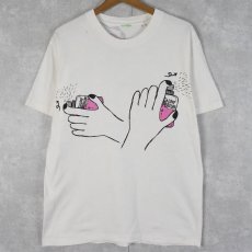 画像1: "GALOOP PERFUME" シュールイラストプリントTシャツ (1)
