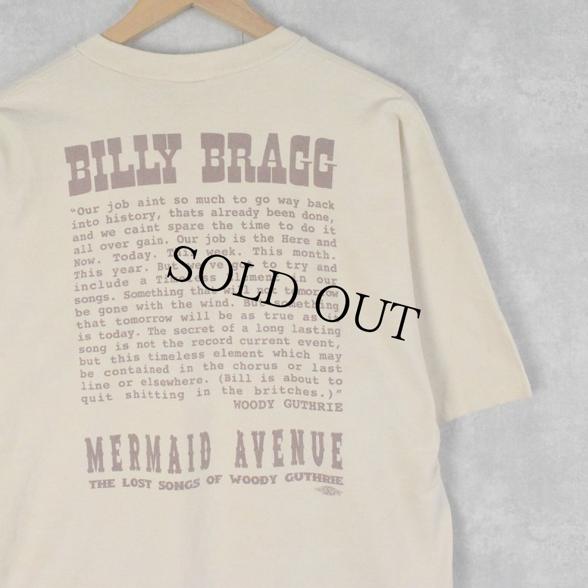 画像2: 90's Woody Guthrie USA製 "THIS MACHINE KILLS FASCISTS" ミュージシャンプリントTシャツ XL (2)