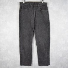 画像1: 90's Levi's 501 USA製 ブラックデニムパンツ W33 (1)