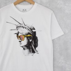 画像1: OAKLEY "自由の女神" イラストプリントTシャツ S (1)