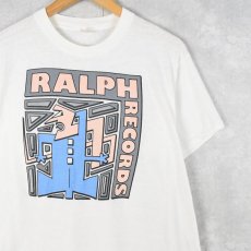 画像1: 70's RALPH RECORDS USA製 レコードレーベル プリントTシャツ XL (1)