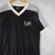 画像1: 【お客様支払処理中】Korn メタルバンド メッシュゲームシャツ (1)