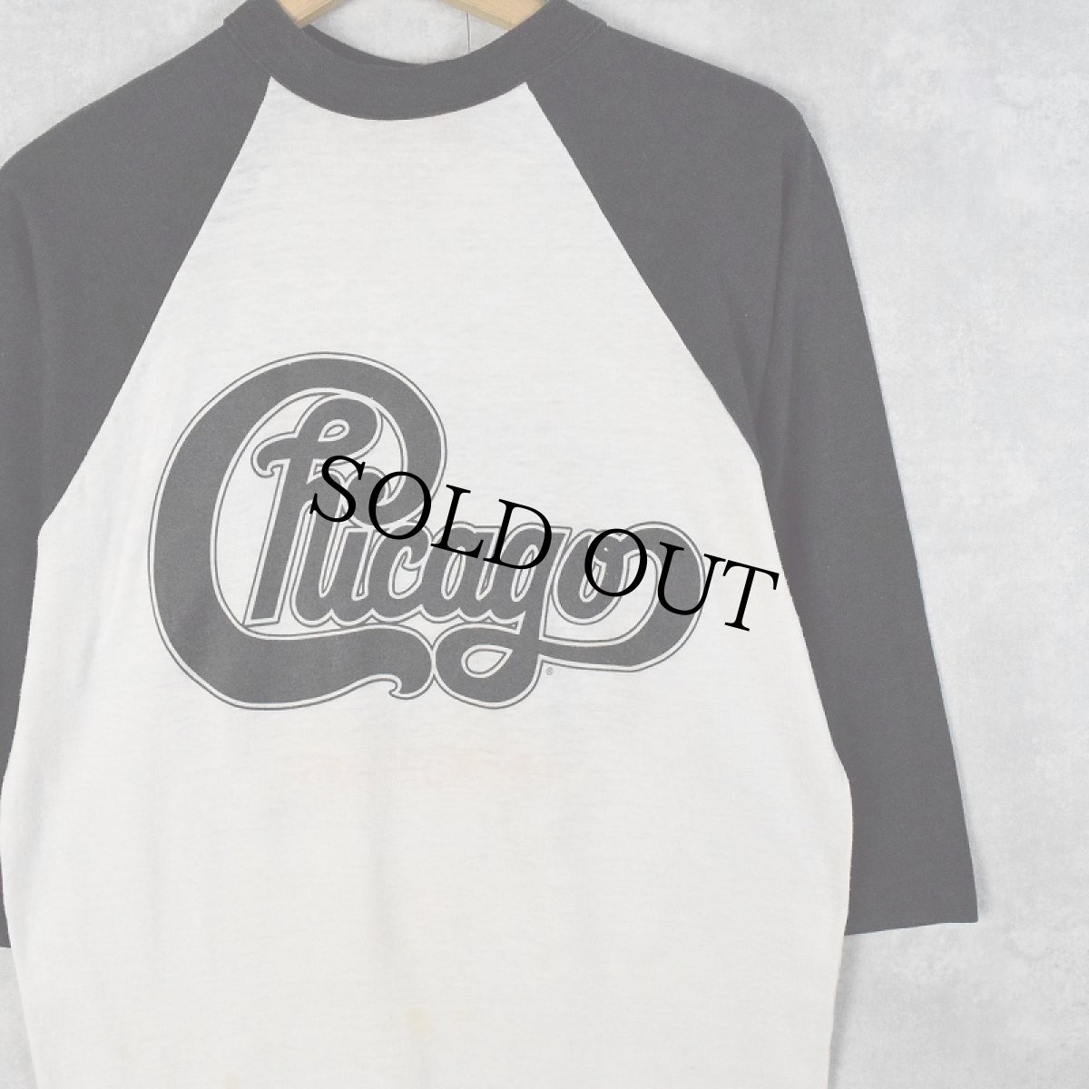 画像2: 80's Chicago USA製 "Chicago On Tour 1985" ロックバンドツアーラグランTシャツ L (2)