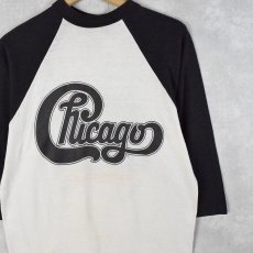 画像2: 80's Chicago USA製 "Chicago On Tour 1985" ロックバンドツアーラグランTシャツ L (2)