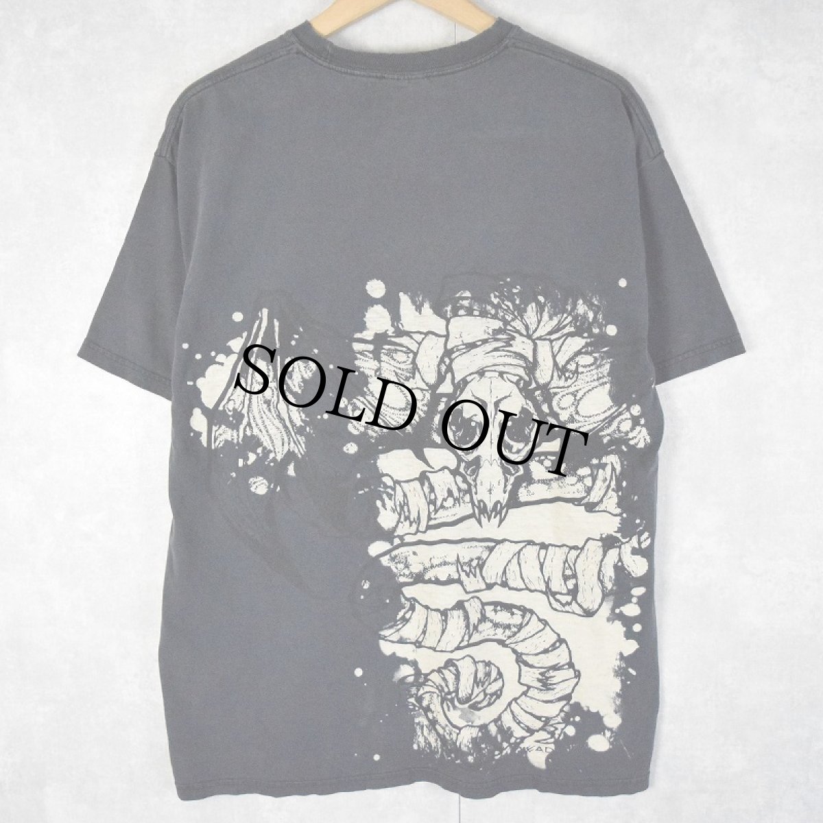 画像2: 2000's METALLICA pushead 大判プリント ヘヴィメタルバンドプリントTシャツ L (2)