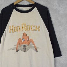 画像1: KID ROCK "NORTH OF DETROIT, WAY SOUTH OF HEAVEN" ロックミュージシャンラグランTシャツ (1)