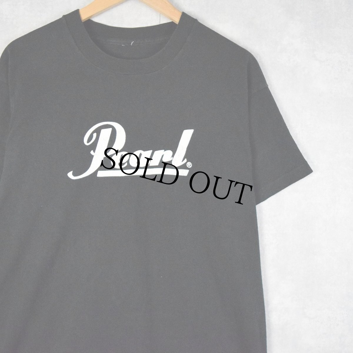 画像1: 90's Pearl "The best reason to play drums." 楽器メーカー ロゴプリントTシャツ (1)