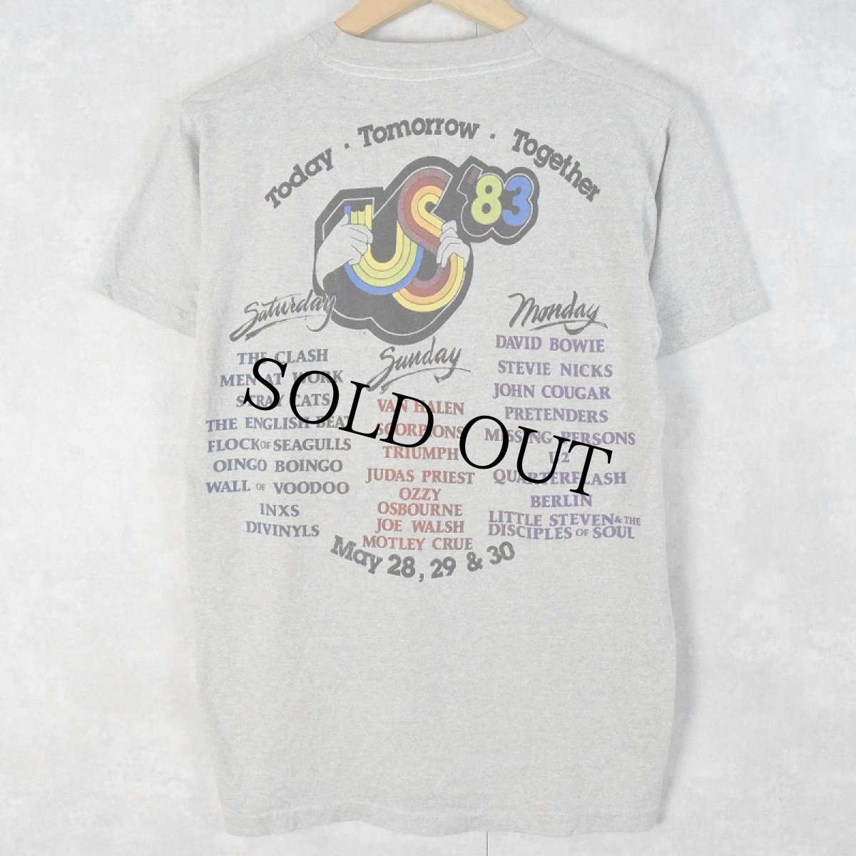 画像2: 80's US'83 USA製 ロックフェスティバルTシャツ M (2)