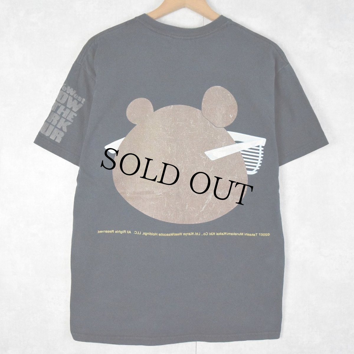 画像2: 2000's Kanye West "GLOW IN THE DARK TOUR" ヒップホップTシャツ M (2)