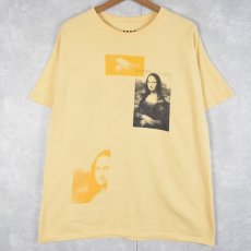 画像1: Mad Engine "Mona Lisa" アートプリントTシャツ L (1)