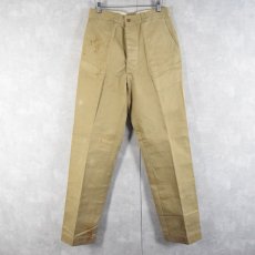 画像1: 50's U.S.ARMY チノトラウザーズ W29 (1)