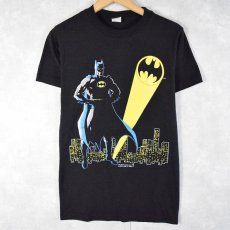 画像1: 80's DC COMICS BADMAN USA製 キャラクタープリントTシャツ BLACK M (1)