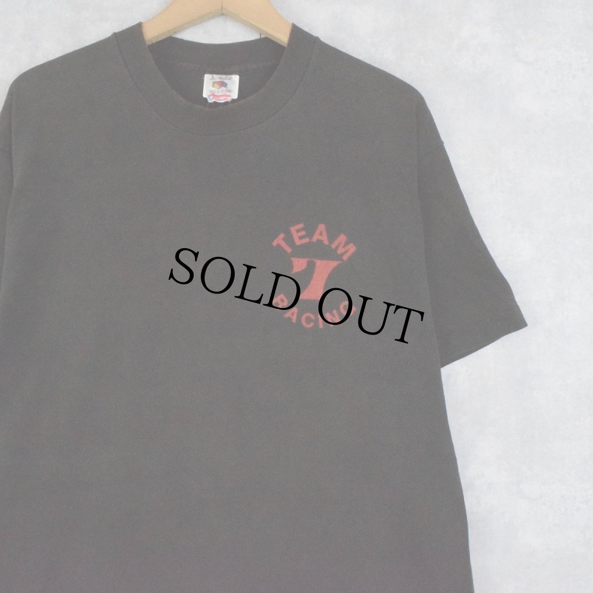 画像2: 90's Hot Tuna USA製 "TEAM 7 RACING" パロディプリント ロックバンドTシャツ L (2)