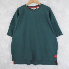 画像1: ORVIS 切り替えデザイン 無地Tシャツ GREEN XL (1)