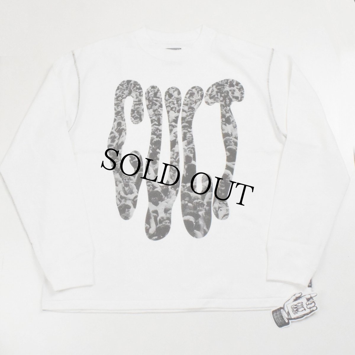 画像1: CULTURES "CULT LOGO T L/S" WHITE【XL】 (1)