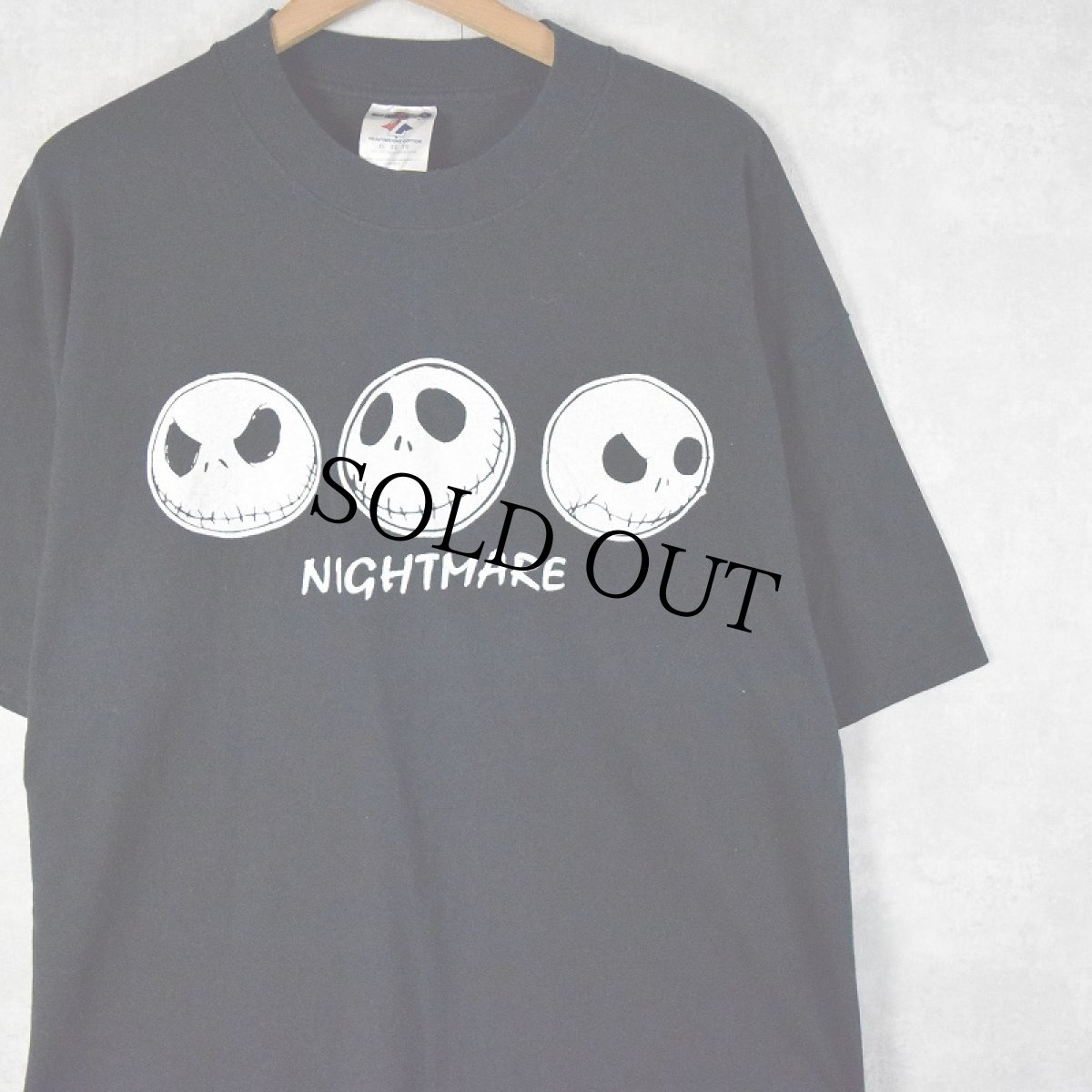 画像1: The Nightmare Before Christmas "Jack Skellington" キャラクタープリントTシャツ XL (1)