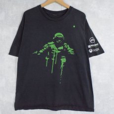 画像1: TITANFALL シューティングゲームプリントTシャツ BLACK (1)