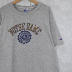 画像1: 90's Champion USA製 "NOTREDAME" プリントTシャツ XL (1)