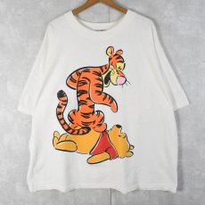 画像1: 90's〜 Disney くまのプーさん "have you Bounced a friend lately?" キャラクタープリントTシャツ (1)