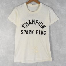 画像1: 50's "CHAMPION SPARK PLUG" プリントTシャツ SIZE5 (1)