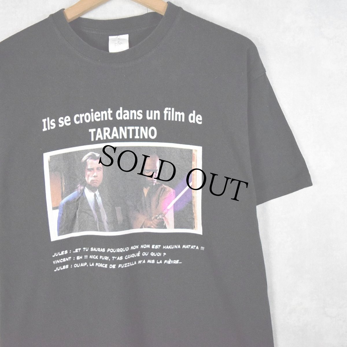 画像1: PULP FICTION × STAR WARS 映画フォトプリントTシャツ M (1)